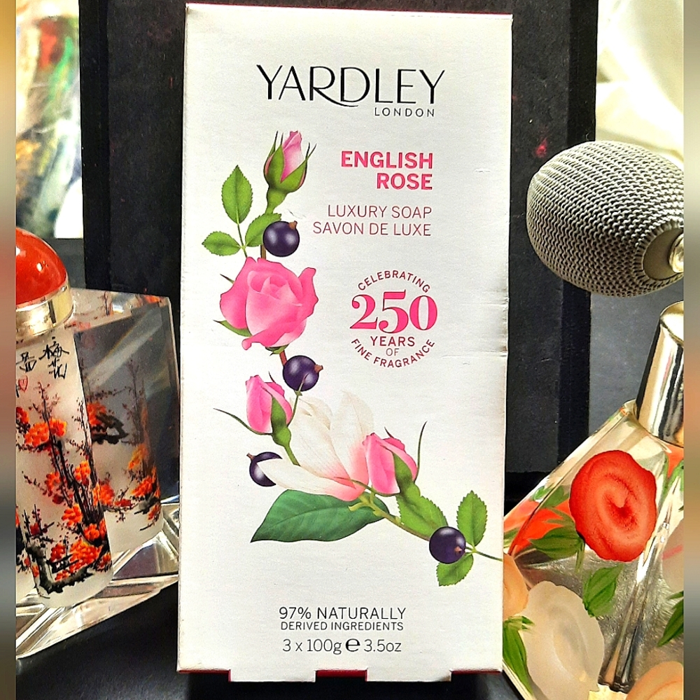 NEW | Yardley of London English Rose Luxury Soap - 3 bars